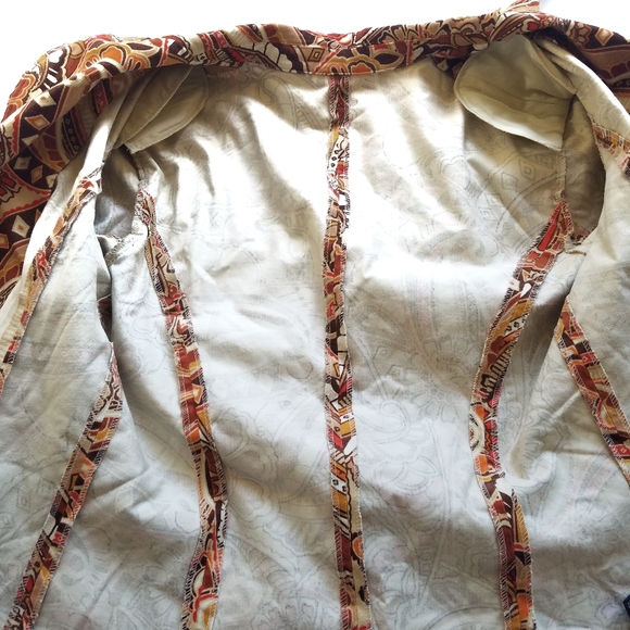 Vintage Inspired Print Corduroy Blazer - Picture 5 of 8